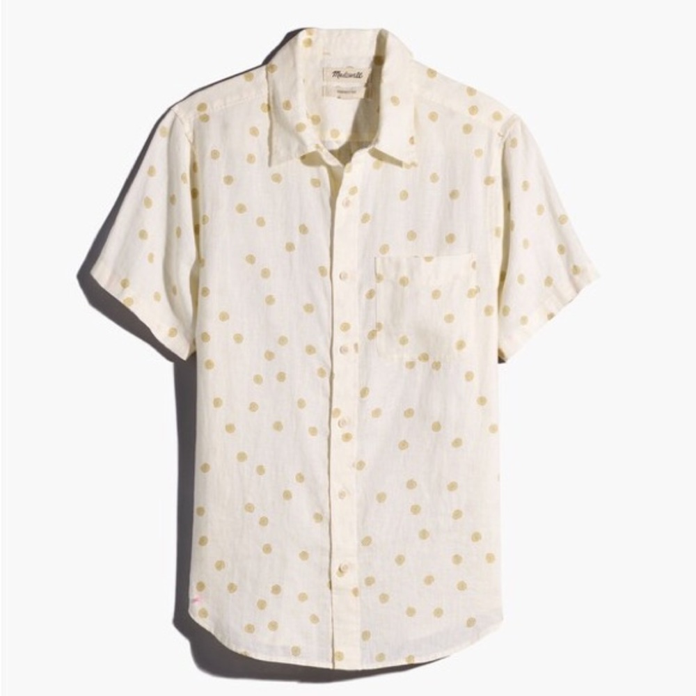 Madewell Linen Perfect Short-Sleeve Shirt